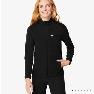 Figs On Shift Fleece Jacket in black size XS